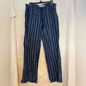 Sonoma Navy and White Striped Men's Pants